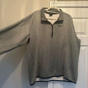 Nike Black and Gray Dri-FIT Pullover
